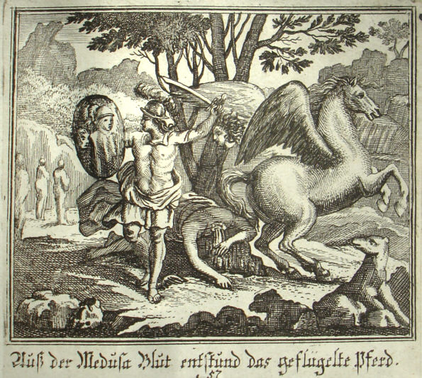 Pegason et fratrem matris de sanguine natos.